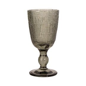 COPA DE VINO VIDRIO 240ML GRIS MUSELINA