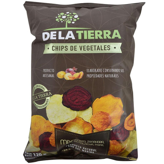 Mix de chips de vegetales con sal - De la tierra