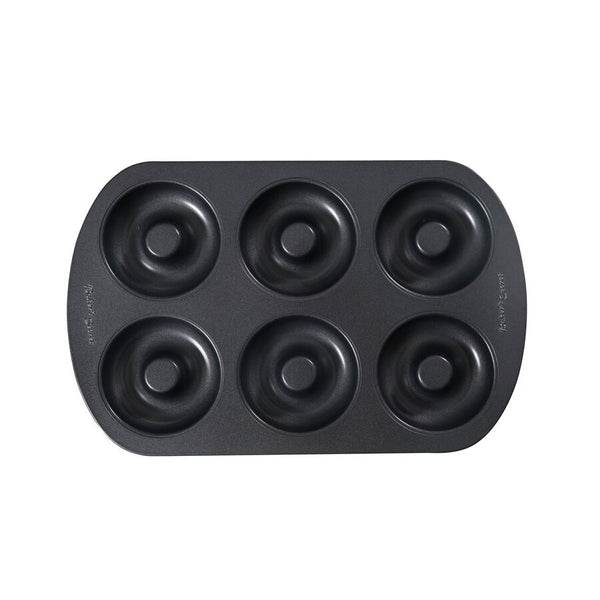 MOLDE MINI DONAS X6 32X21X2.3CM,0.5MM NEGRO