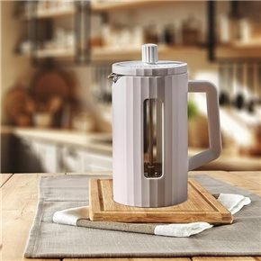 CAFETERA/TETERA FRENCH 600ML BORO/PP BLA CATANIA