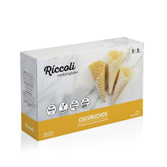 Cucuruchos s/gluten 6un - Riccoli