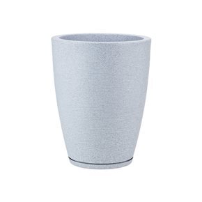 MACETA 29X44CM AMSTERDA GRAPHITO EFEC. PIEDRA GRIS O