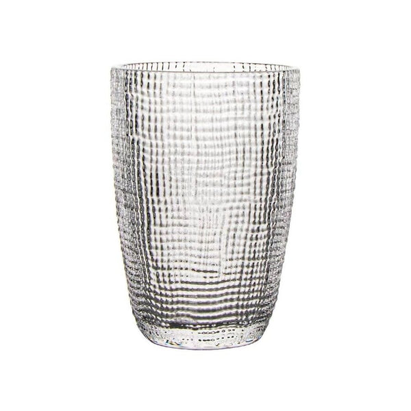 VASO LARGO DE VIDRIO 420ML INCOLORO MUSELINA