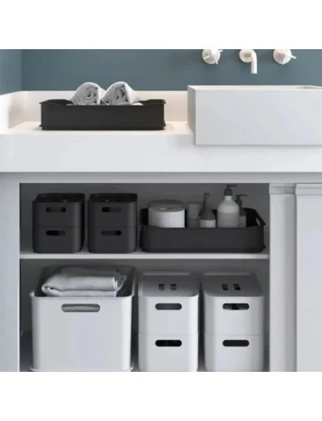 CANASTA PLASTICO 2,9L - 18,5X15X8CM FIT GRIS OSC.