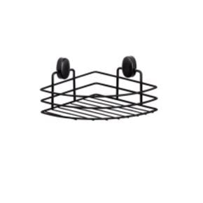 ORGANIZADOR ESQUINERO 18X18XH5.5CM CROMADO NEGRO