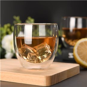 SET 2 VASOS DOBLE PARED 200ML BOROSILICATO VARENNA