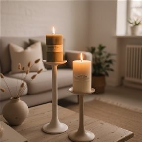 VELA PILAR PURITY LAB D7xH10CM WHITE COSY