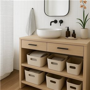 ORGANIZADOR CON ASAS 26.2X37.5X11CM EXT TELA CREMA