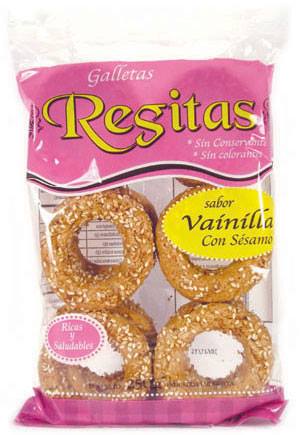 Galletas sabor vainilla con sésamo - Regitas