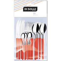 SET 16 PIEZAS AC.INOX. M/ROJO MILLENIUM DI SOLLE