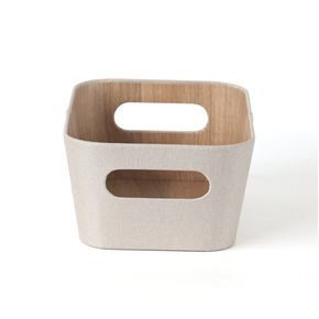 ORGANIZADOR CON ASAS 26X18X11CM EXT TELA CREMA