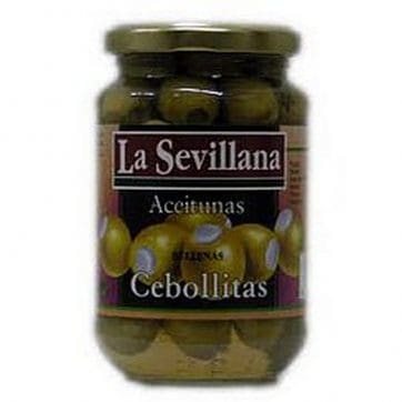 Aceitunas verdes rellenas de cebollita - La Sevillana