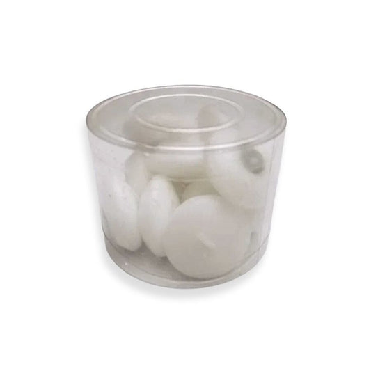 SET 12 VELAS TEALIGHT BLANCO