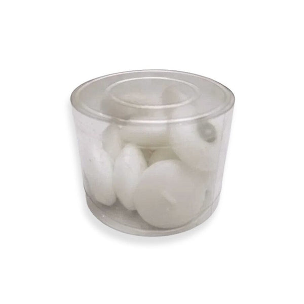 SET 12 VELAS TEALIGHT BLANCO