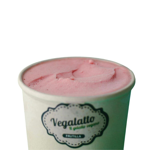 Helado de frutilla vegano - Vegalatto