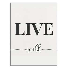 CUADRO CANVAS 30x40cm LIVE WELL