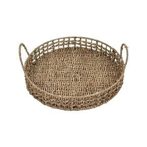 BANDEJA C/ASAS D40x7CM FIBRA NATURAL