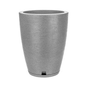 MACETA AMSTERDA 29X44CM GRAPHITO EFEC.PIEDRA CEMENTO
