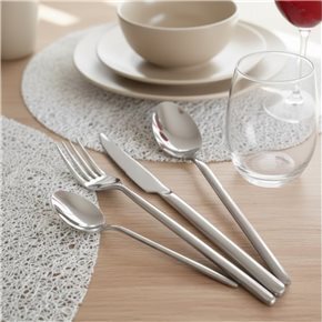 SET 24 PIEZAS CUBIERTO ACERO INOX MATE TOKIO