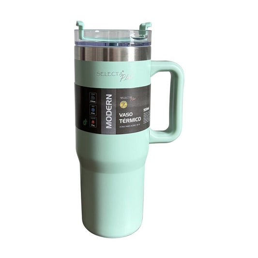 MUG TERMICO MODERN A.INOX 900ML VERDE AGUA SELECTA