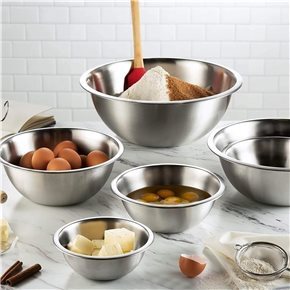DEEP MIXING BOWL D24CM ACERO MATE