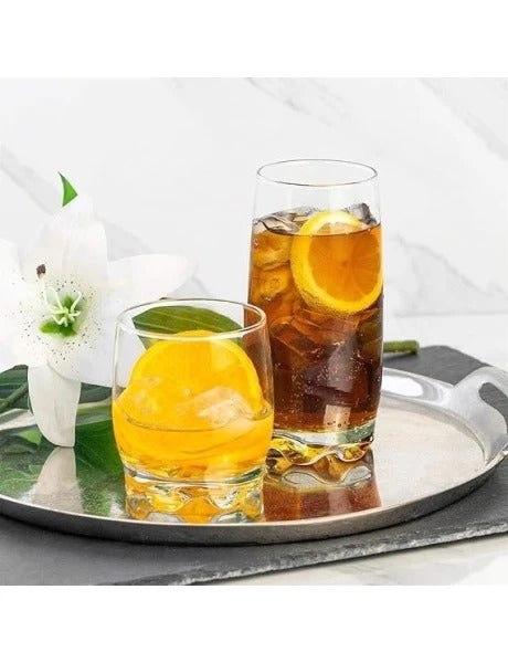 SET 6 VASOS TRAGO LARGO 390CC ADORA LAV