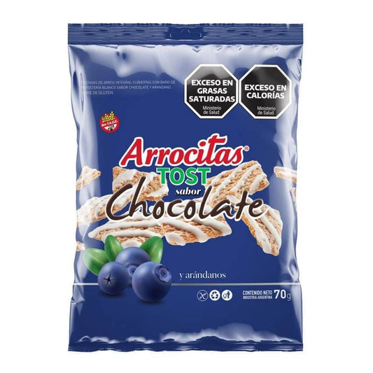 Galletas de arroz sabor chocolate  y arandanos - Arrocitas