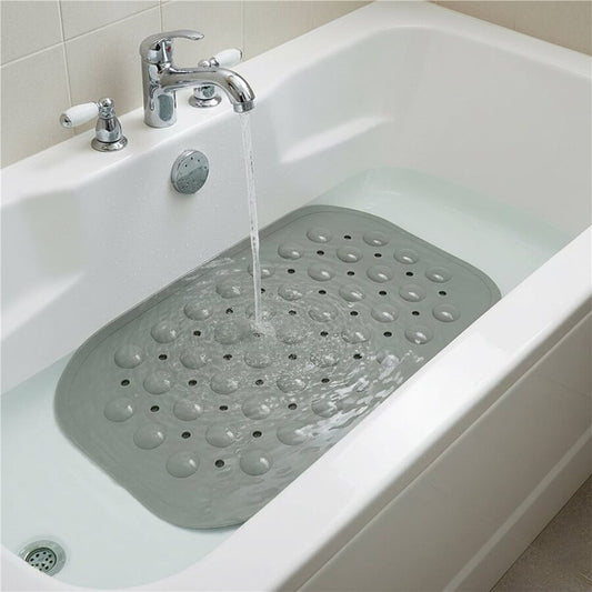 ALFOMBRA CON VENTOSA PARA BAÑO 38X70CM BEIGE