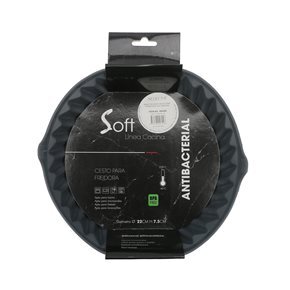 CESTO REDONDO DE SILICONA P/FREIDORA 22X7.5CM GRIS