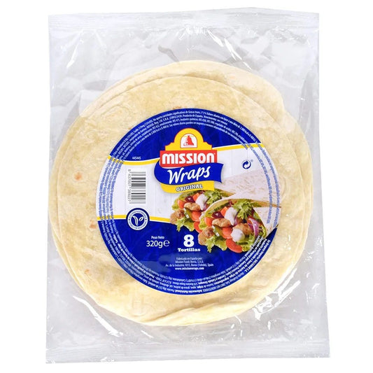 Wraps original 8 tortillas 320 grs - Mission wraps