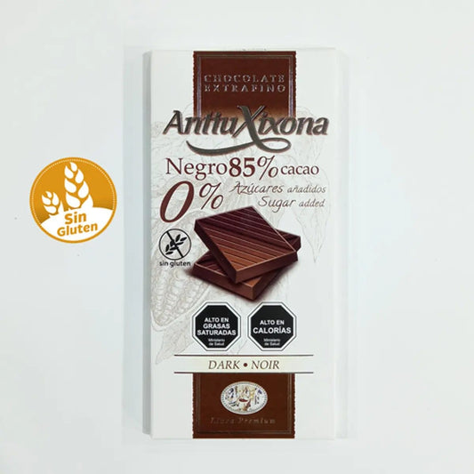 Chocolate negro 85% cacao 0% Azuc - Antiuxixona