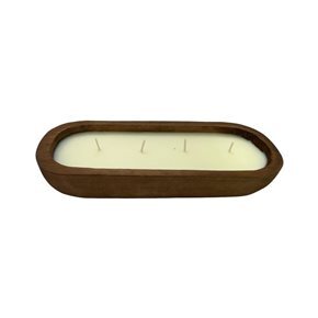 VELA EN MADERA 10x25CM NATURAL