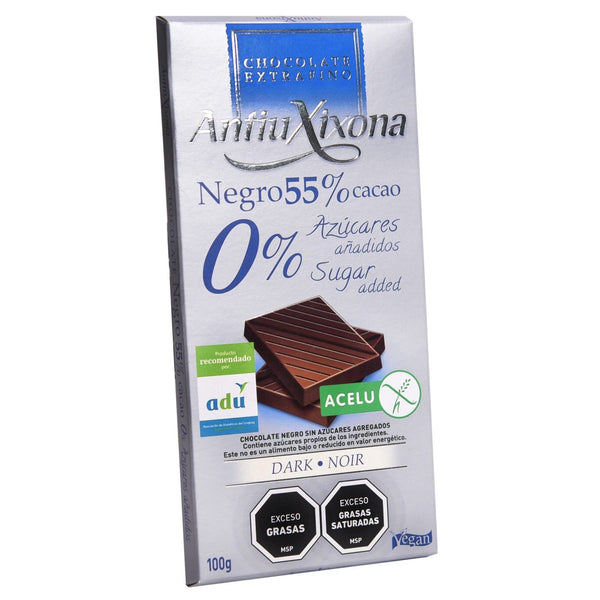 Chocolate negro 55% cacao 0% azuc - Antiuxixona