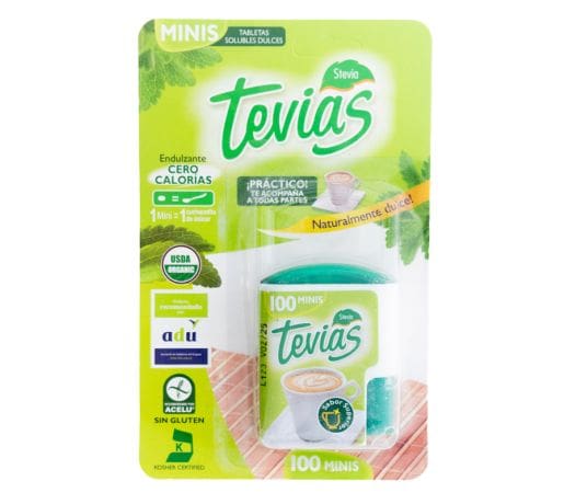 Endulzante stevia 100 tabletas - Tevias