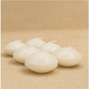 SET 6 VELAS FLOTANTES BLANCO