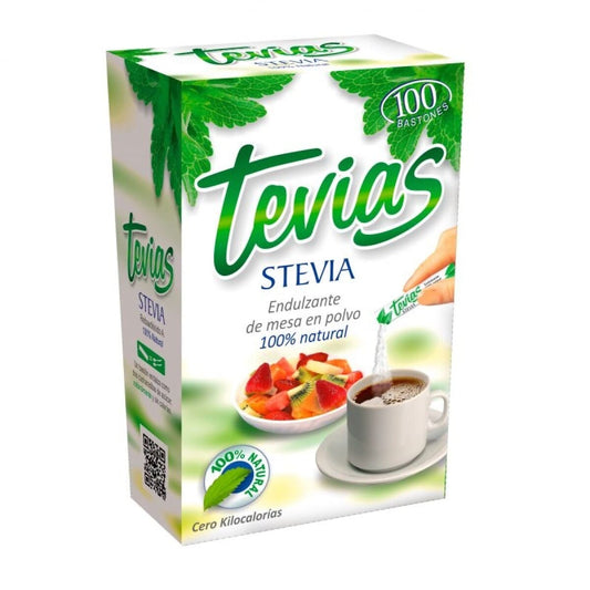 Endulzante stevia en polvo 100 sobres - Tevias