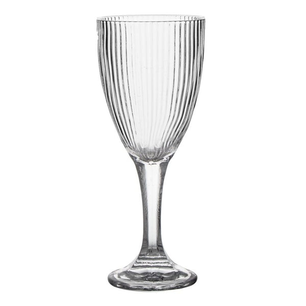 COPA DE VIDRIO 400ML INCOLORO ACANALADO