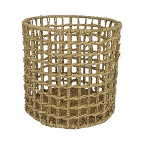 CESTO CIRCULAR D26xH26CM SEAGRASS NATURAL