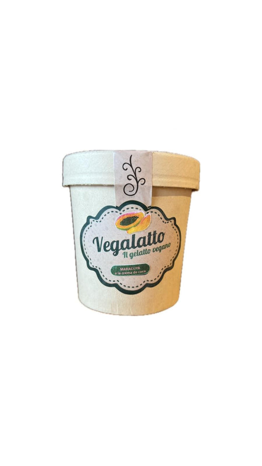 Helado de maracuya a la crema de coco vegano - Vegalatto