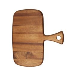 TABLA RECT C/MANGO Y BORDE CURVO 32X28X1.5CM MADERA