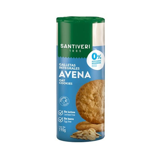 Galletas integrales de avena 0% azuc - Santiveri