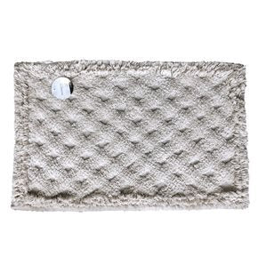 ALFOMBRA RECT 40x60CM DOS TEXTURAS NATURAL