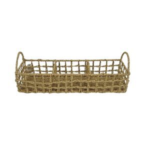 ORGANIZADOR 3 DIV. C/ASAS SEAGRASS 42X14XH9/14CM