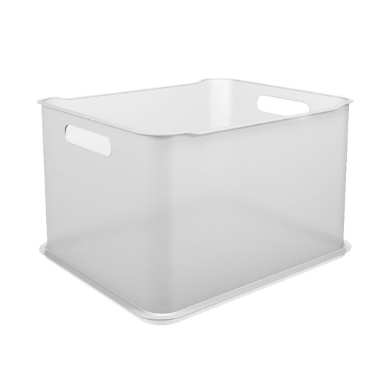 CANASTO PLASTICO RECT 38x32x23CM NATURAL COZA
