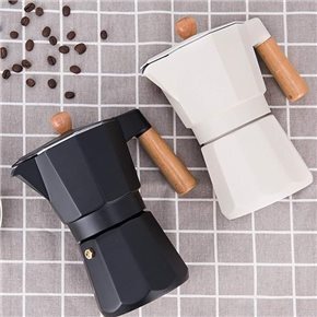 CAFETERA ITAL. ALUMIN 300ML 6T GRIS M/MAD VARENNA