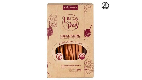 Crackers remolacha y chia - La Paz