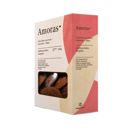 Galletitas integrales de amaranto, chocolate, mani - Amoras