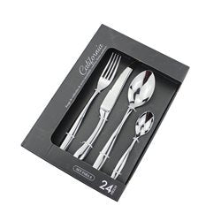 SET 24 PIEZAS CUBIERTO ACERO INOXIDABLE CALIFORNIA