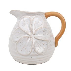 FLORERO DE FLOR CERAM 13x10.5x11CM BLANCO