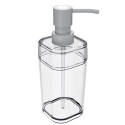 DISPENSADOR JABON 290ML PLASTICO SPLASH CRISTAL